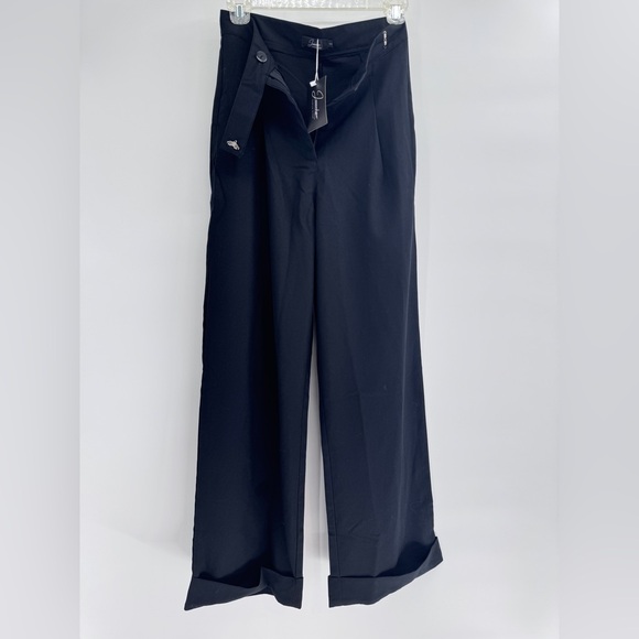 JEAAMKSSER Women's High-Waisted Wide Leg Black Pants size Small - Picture 2 of 12